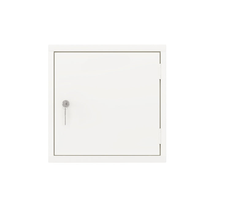 Compacte OKK 40 cube locker in wit staal