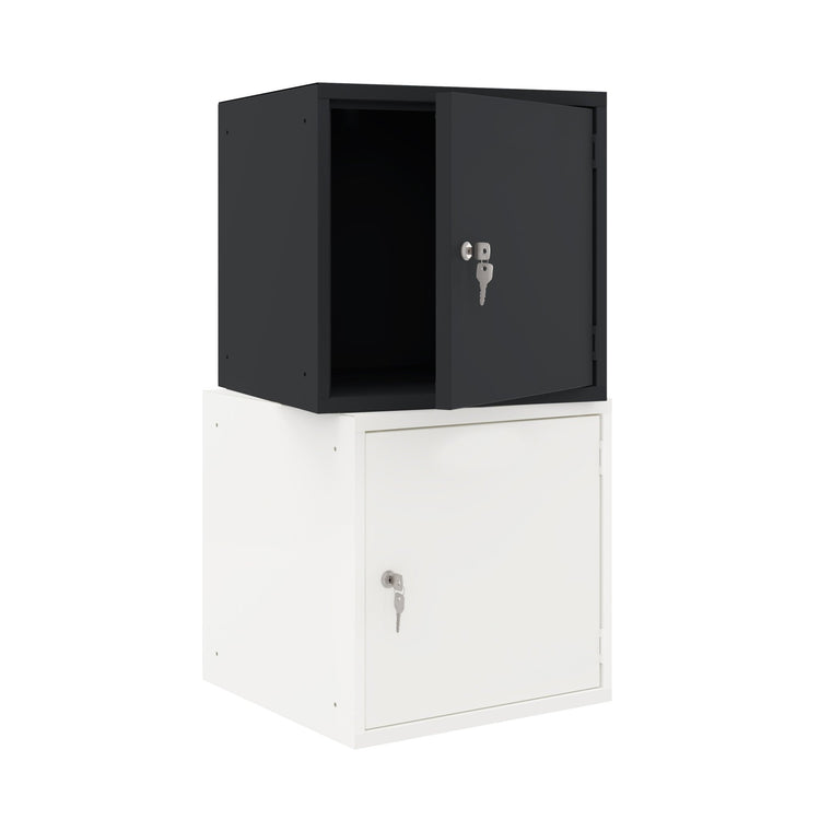 Donker en licht contrast Cube lockers