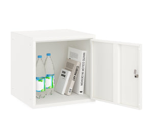 Compacte locker OKK 45 in wit staal en ingericht 