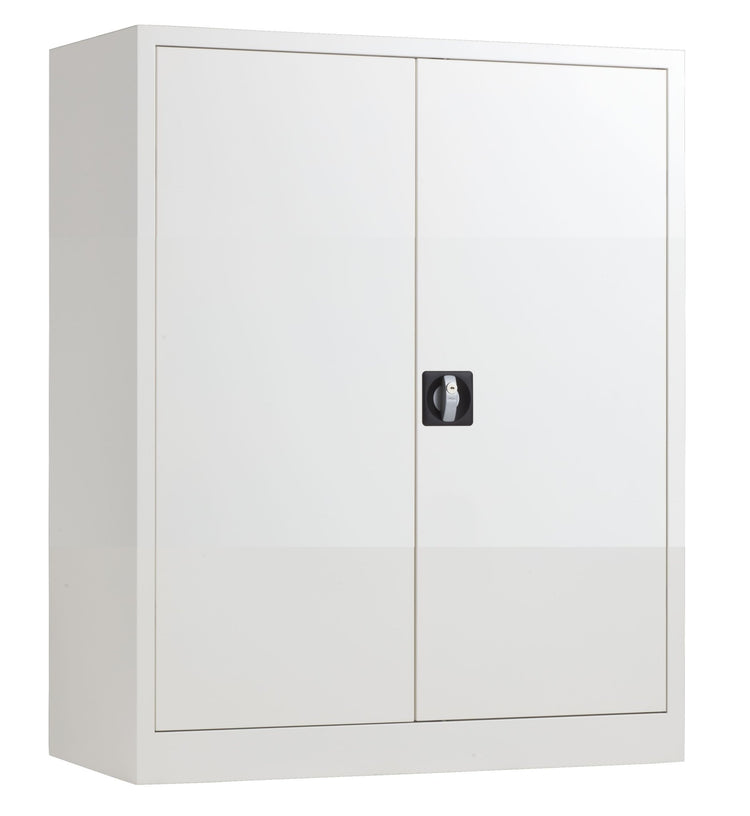 Witte stalen opbergkast 120 cm met verstelbare legborden