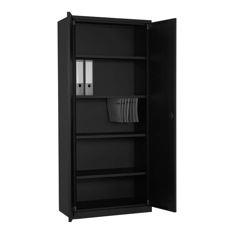 Draaideurkast CH 180 zwart voor magazijn en werkplaats