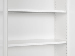 Witte kast CH met draaideuren en vierkantslot