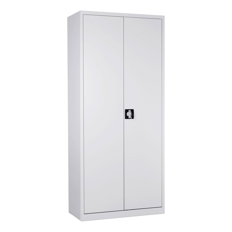 Stalen CH kast RAL 9006 met vier verstelbare legborden