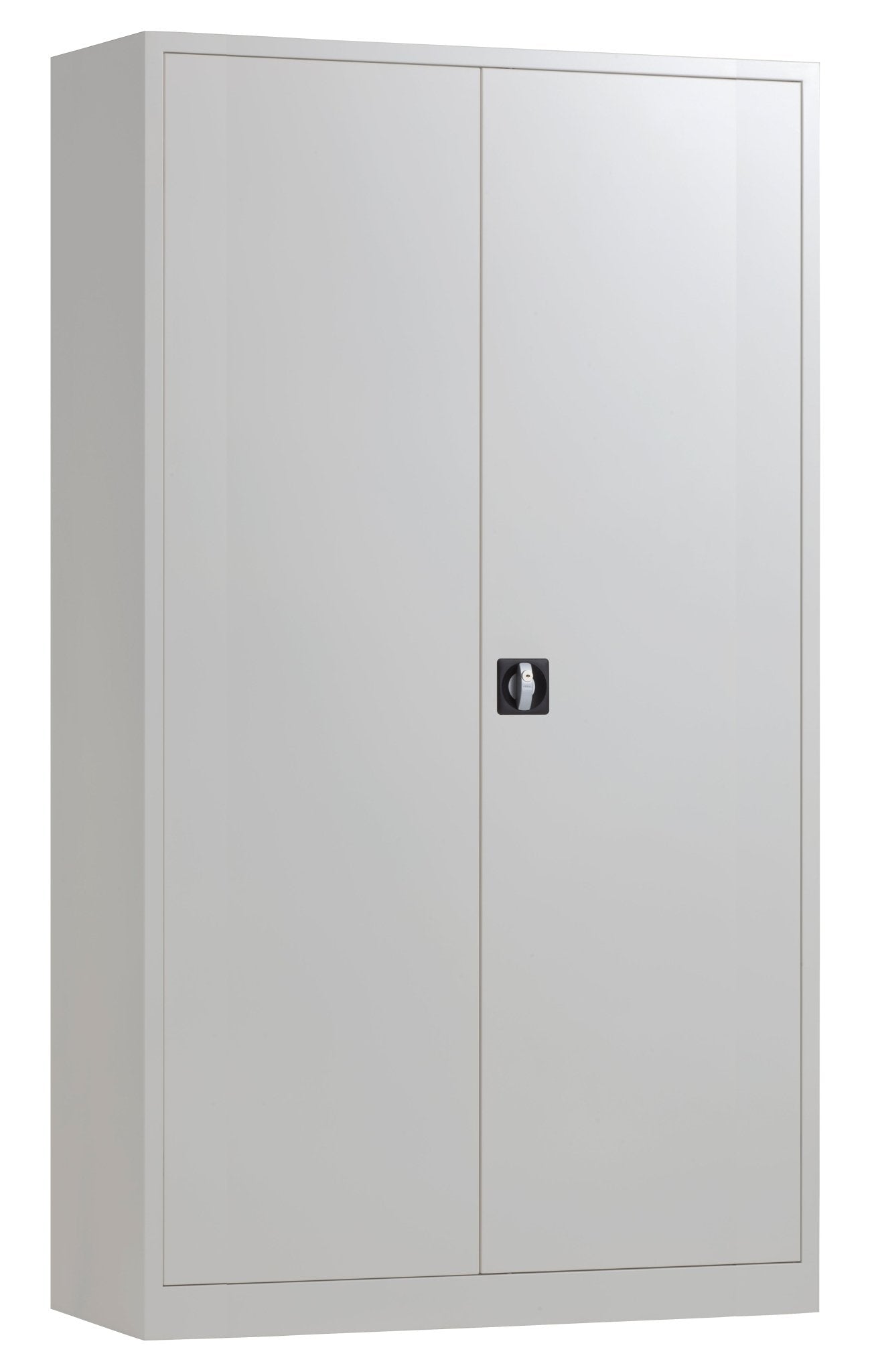 Lichtgrijze draaideurkast met verstelbare legborden van Ceha Europe