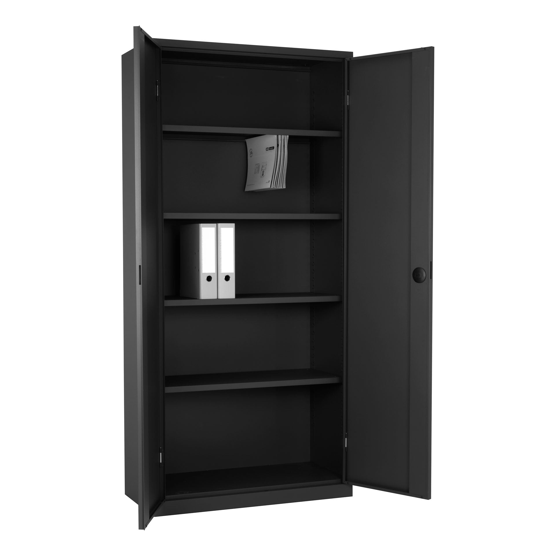 Open draaideurkast CH 195 cm antracietgrijs staal