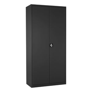 Draaideurkast CH antracietgrijs met stalen legborden