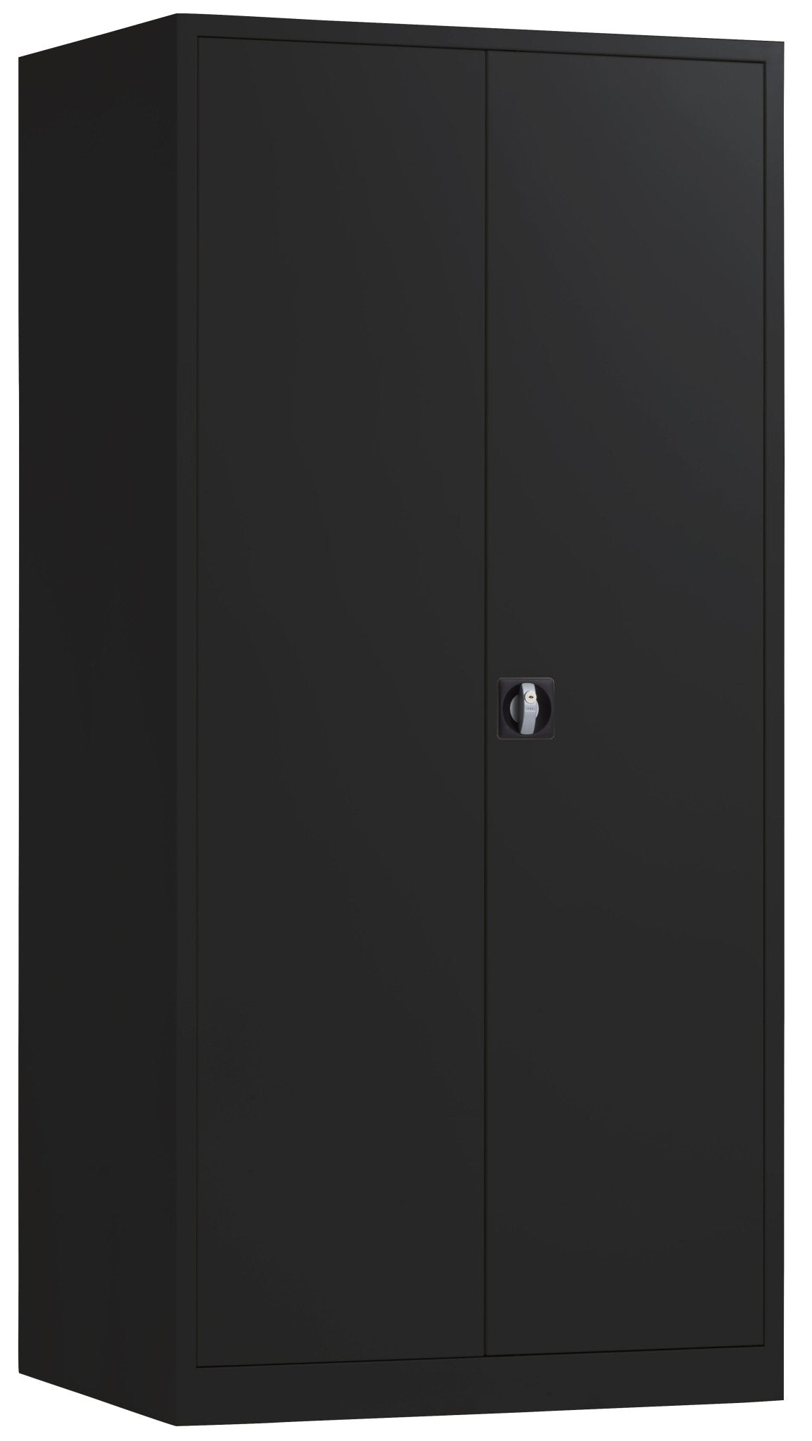 Zwarte opbergkast CH 195x60 cm met legborden