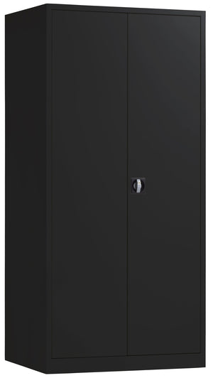 Zwarte opbergkast CH 195x60 cm met legborden