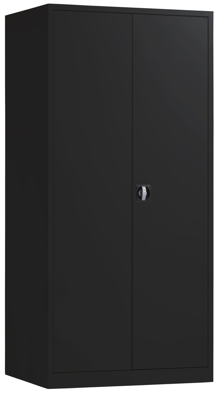 Zwarte opbergkast CH 195x60 cm met legborden