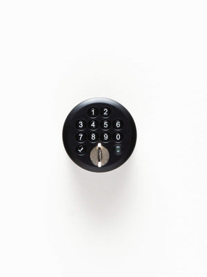 Zwart pincodeslot voor wisselend gebruik