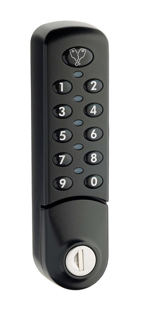 Zwart combinatieslot van Eurolocks