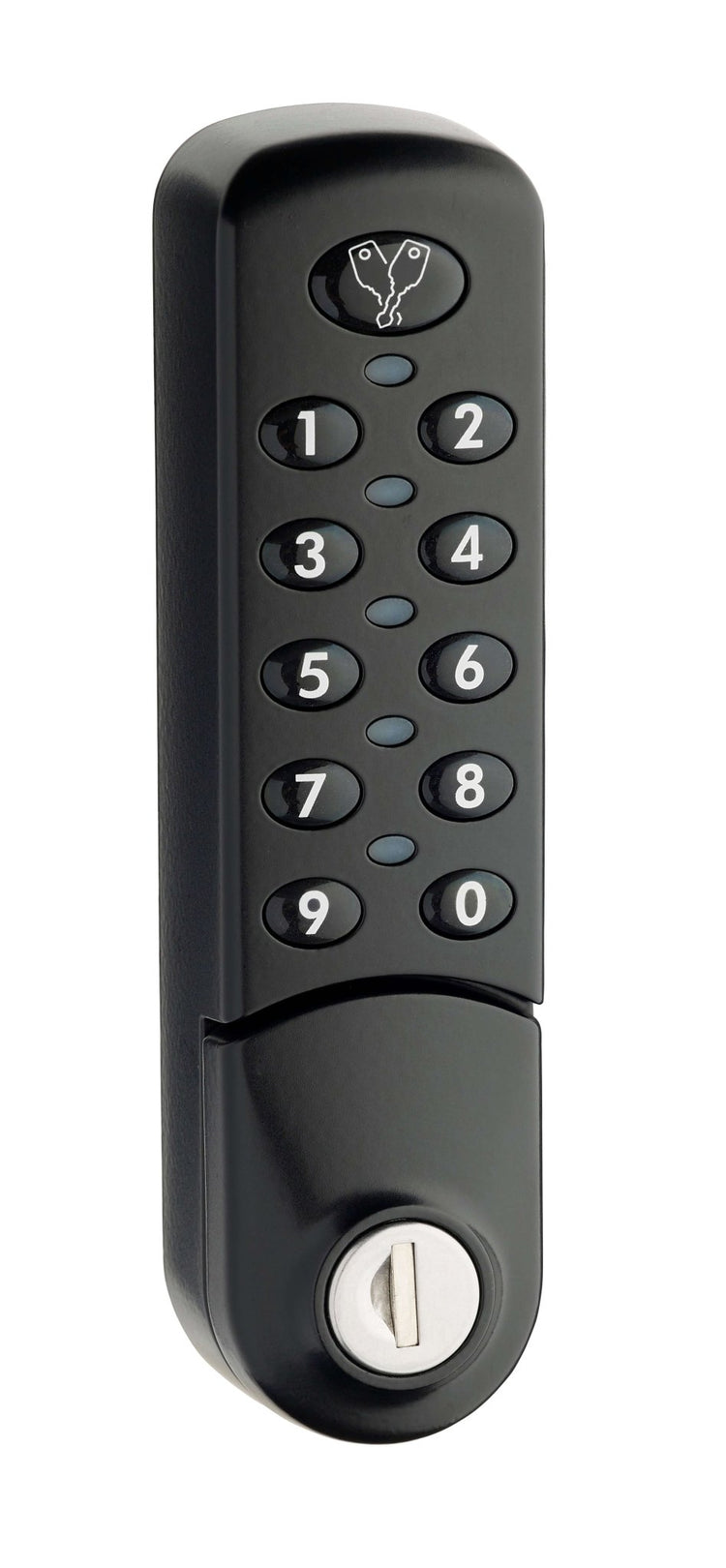 Zwart combinatieslot van Eurolocks