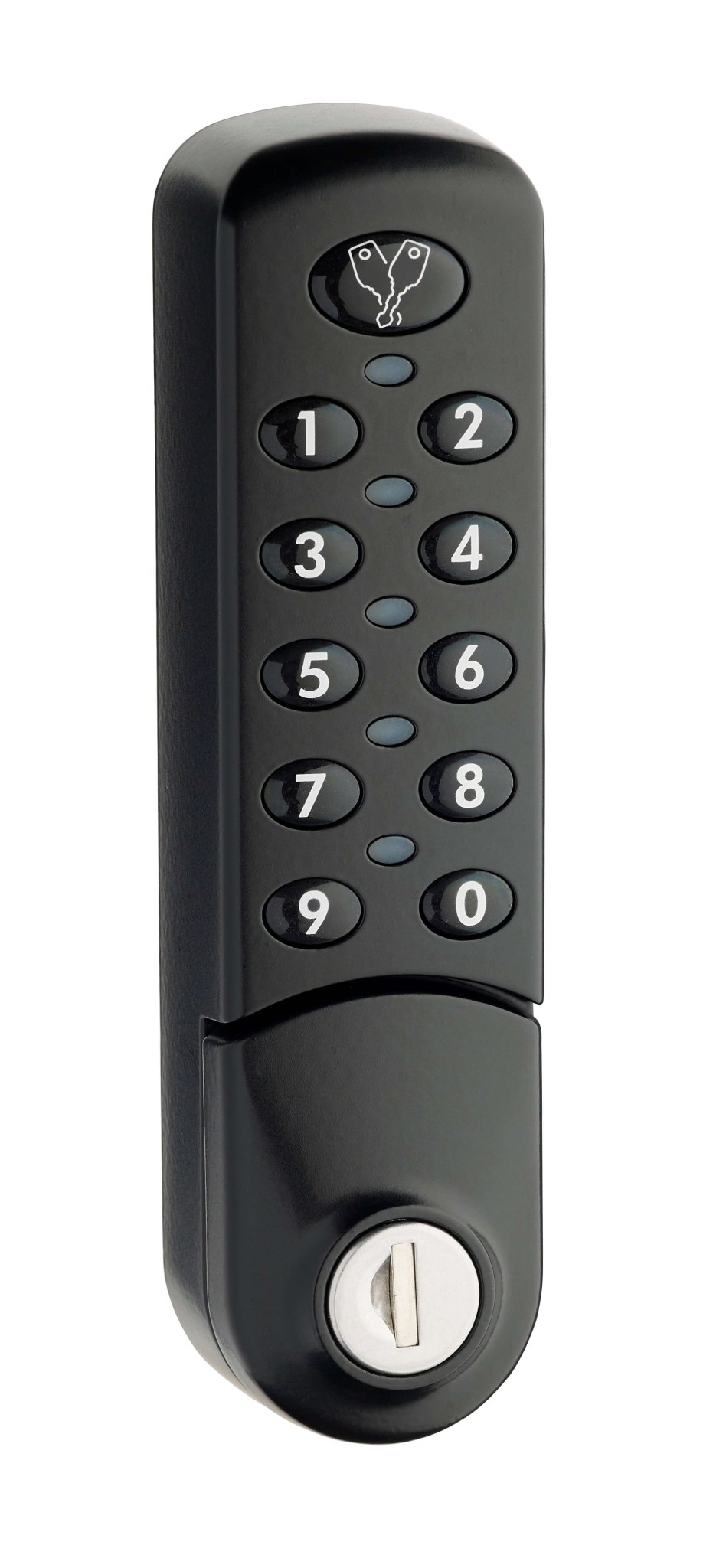 Zwart combinatieslot van Eurolocks