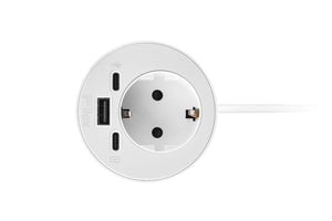 Witte Filex inbouwunit met 1,7m kabel en eGST®-stekker