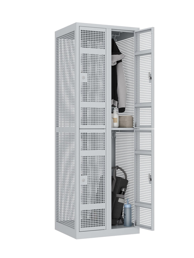 Gaasgarderobekast KTS 180-2.4 cilinderslot RAL7035