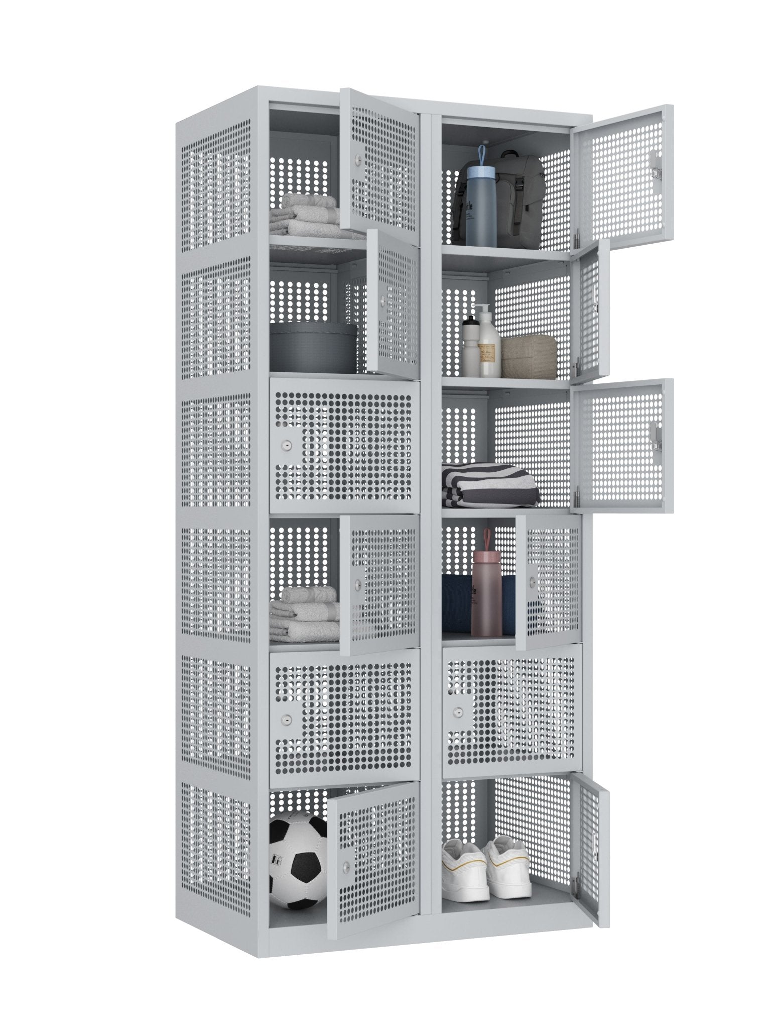 Gaaslocker KTS 180-2.12 cilinderslot 7035 met inhoud