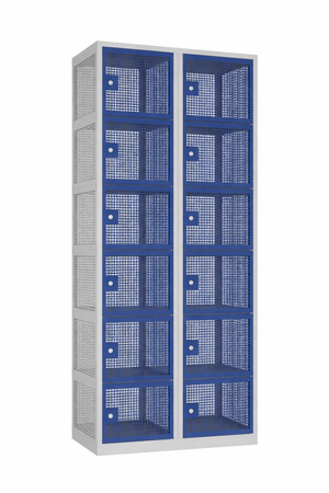 Gaas garderobekast grijs blauw