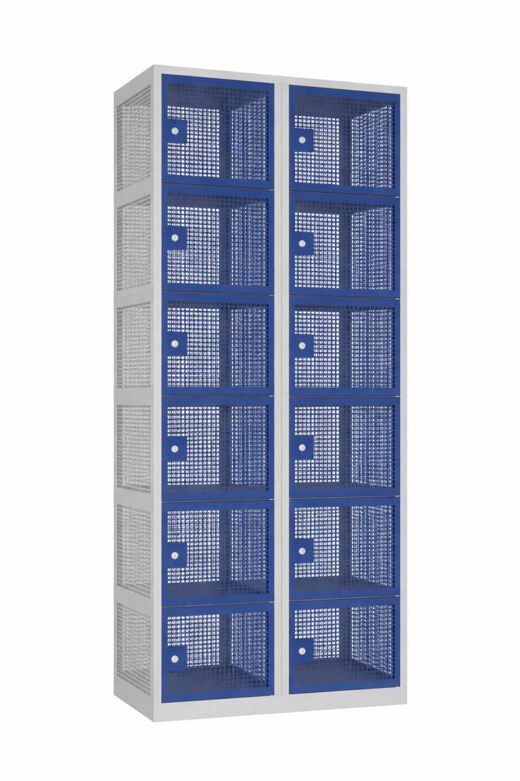 Gaas garderobekast grijs blauw