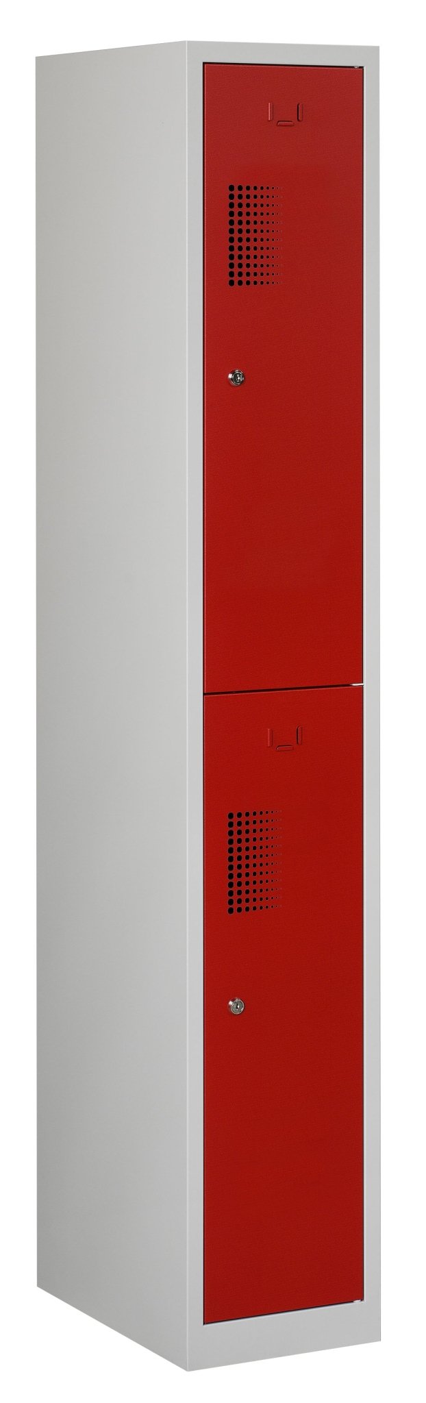 Grijs/rode garderobekast NH 1.2  180x30x50 cm 