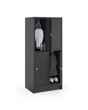 Vier vaks garderobekast CHB Basic 180-2.4 afsluitbaar