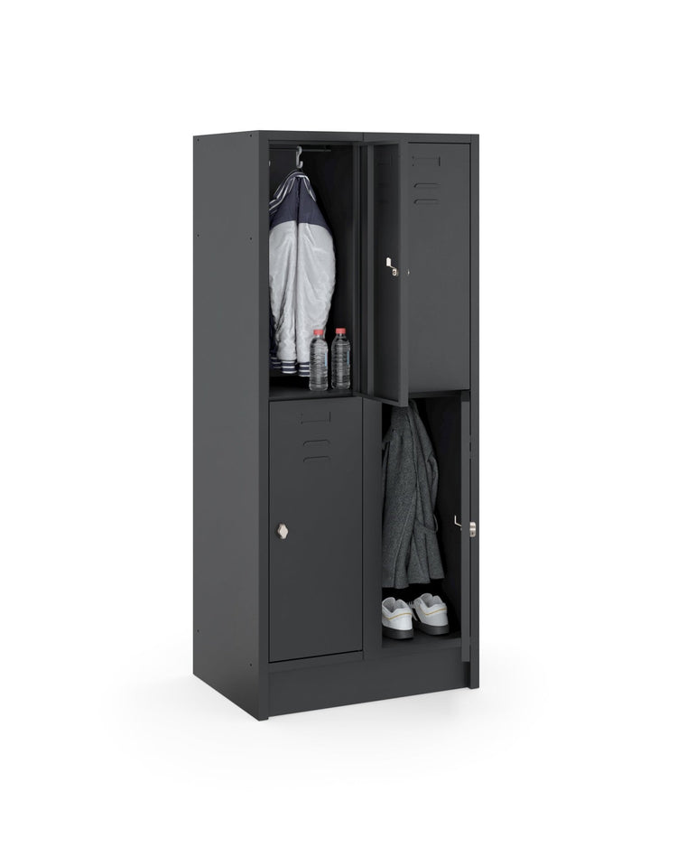 Vier vaks garderobekast CHB Basic 180-2.4 afsluitbaar