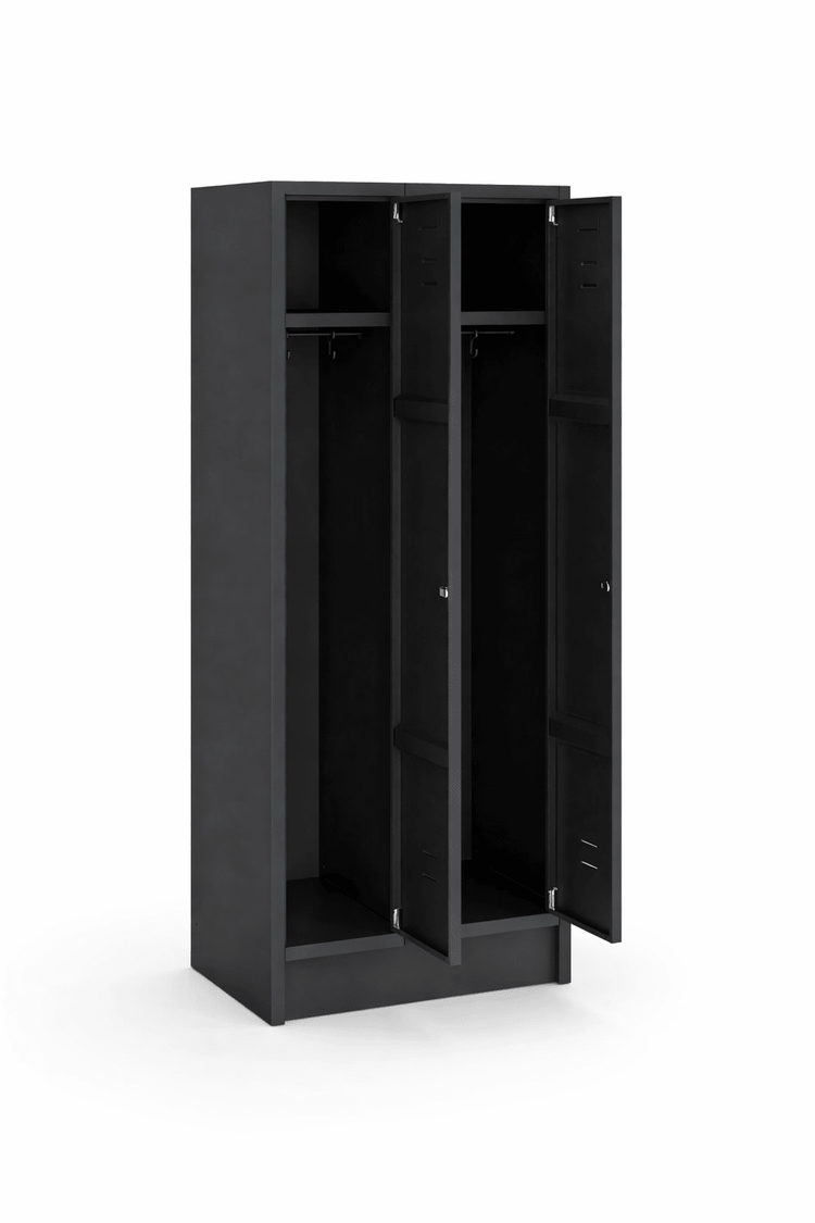 Garderobekast indeling zwart DH