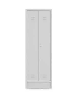 Grijze HRT garderobekast met valgrendelslot