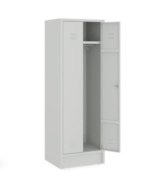 Garderobekast HRT grijs met kledingroede