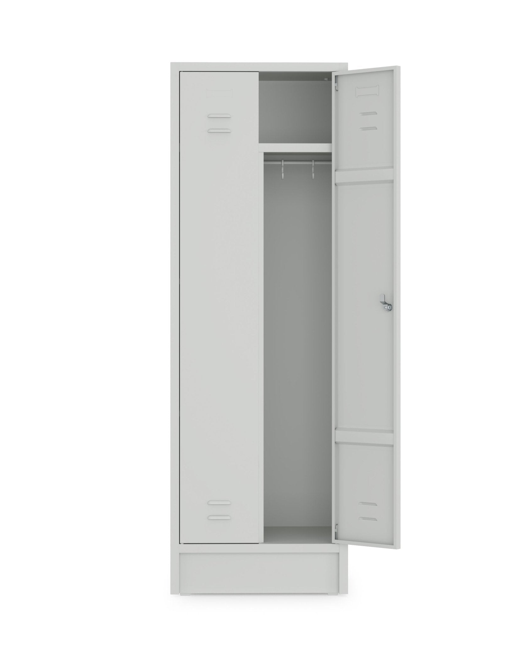 Garderobekast HRT 180x60 met legborden en kledingroede met haken