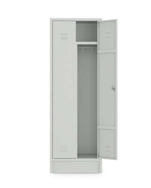 Garderobekast HRT 180x60 met legborden en kledingroede met haken