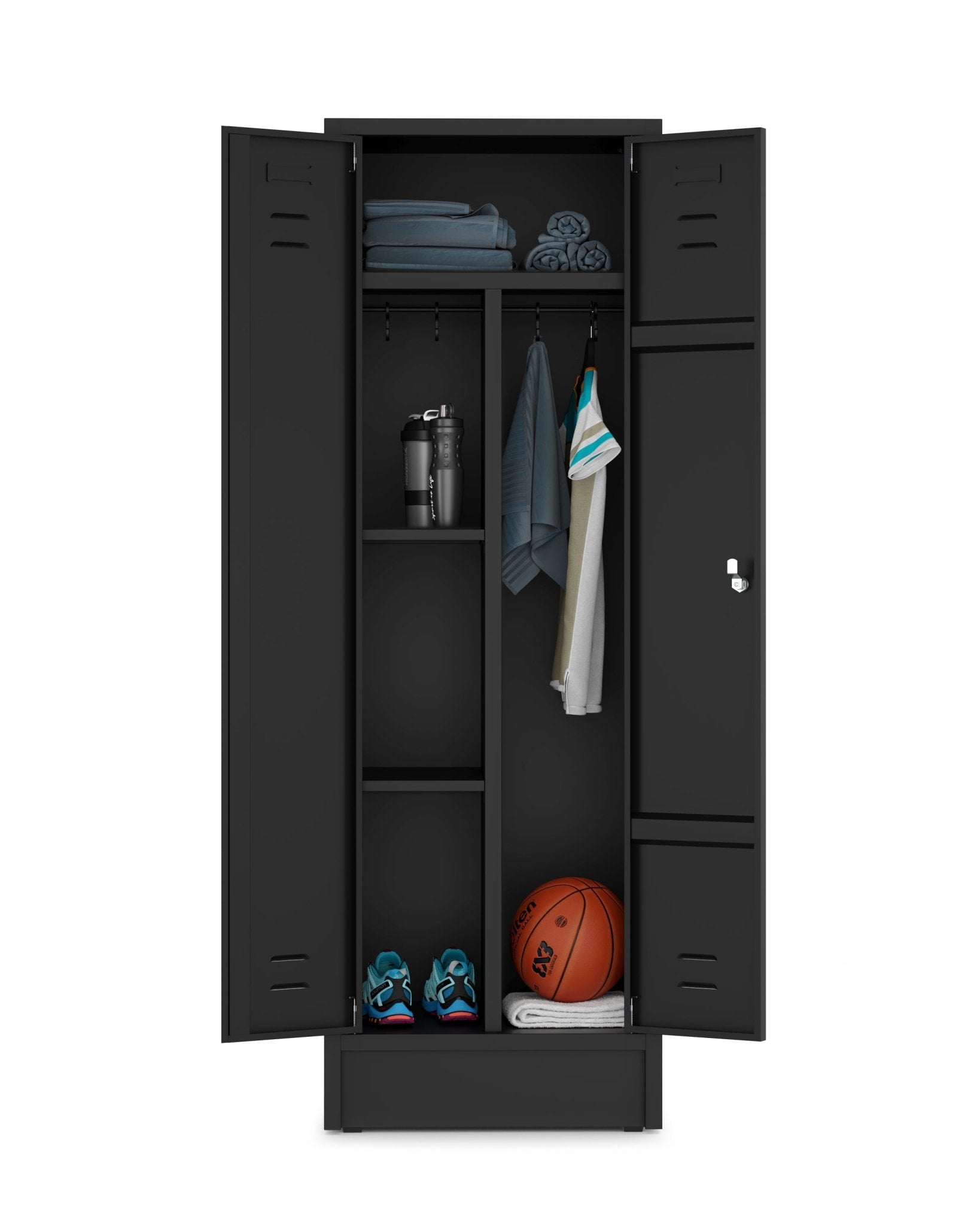 Garderobekast HRT 180x60-2.2 valgrendelslot 9005