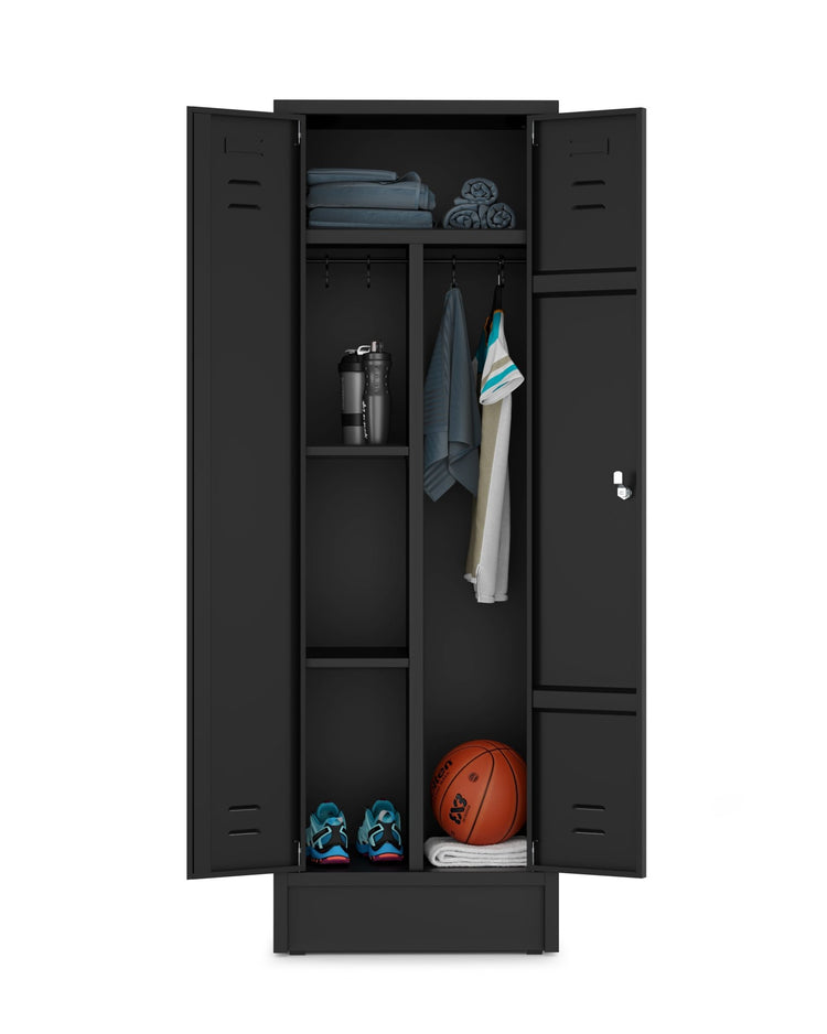 Garderobekast HRT 180x60-2.2 valgrendelslot 9005