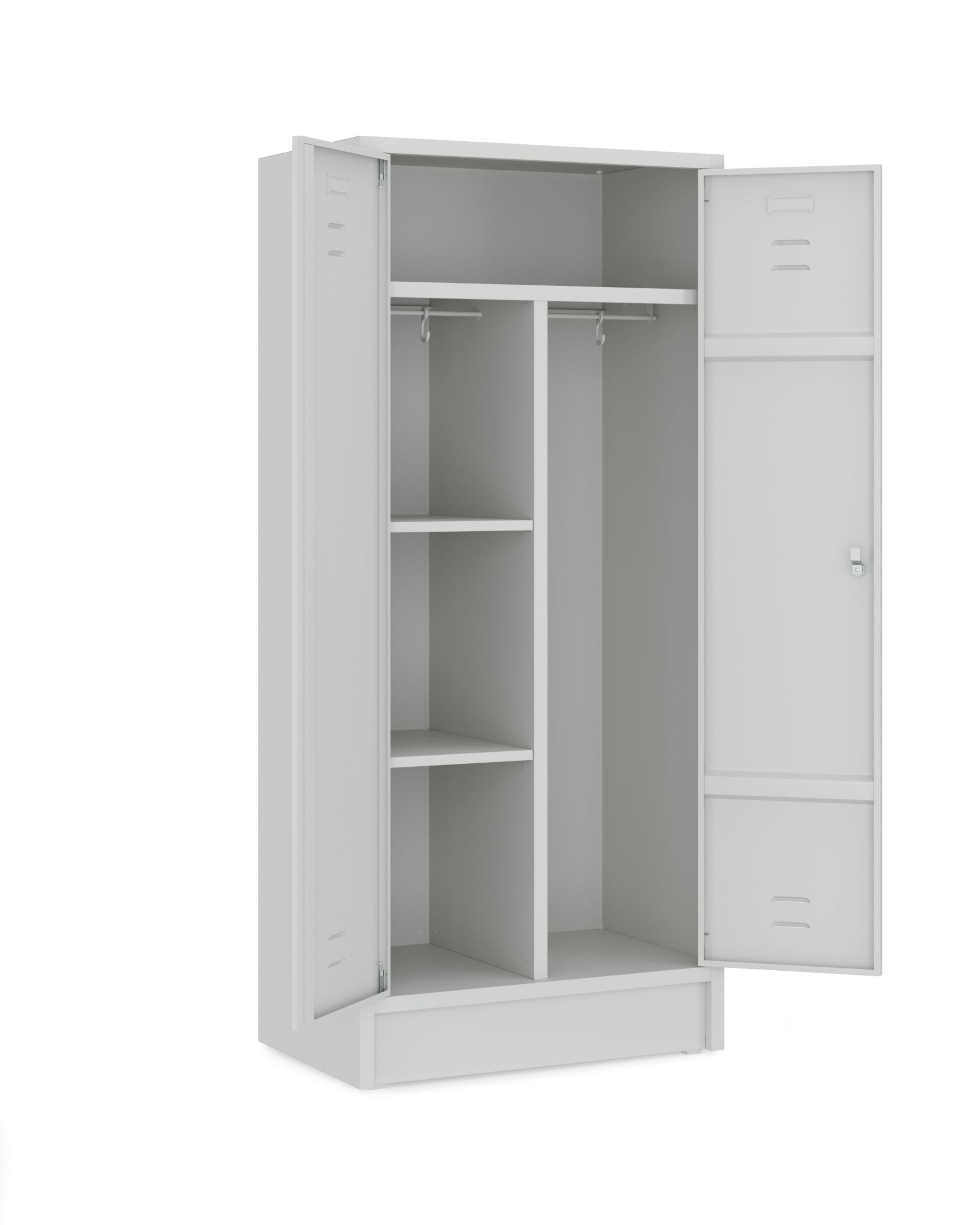 Grijze HRT garderobekast 180x80 RAL7035