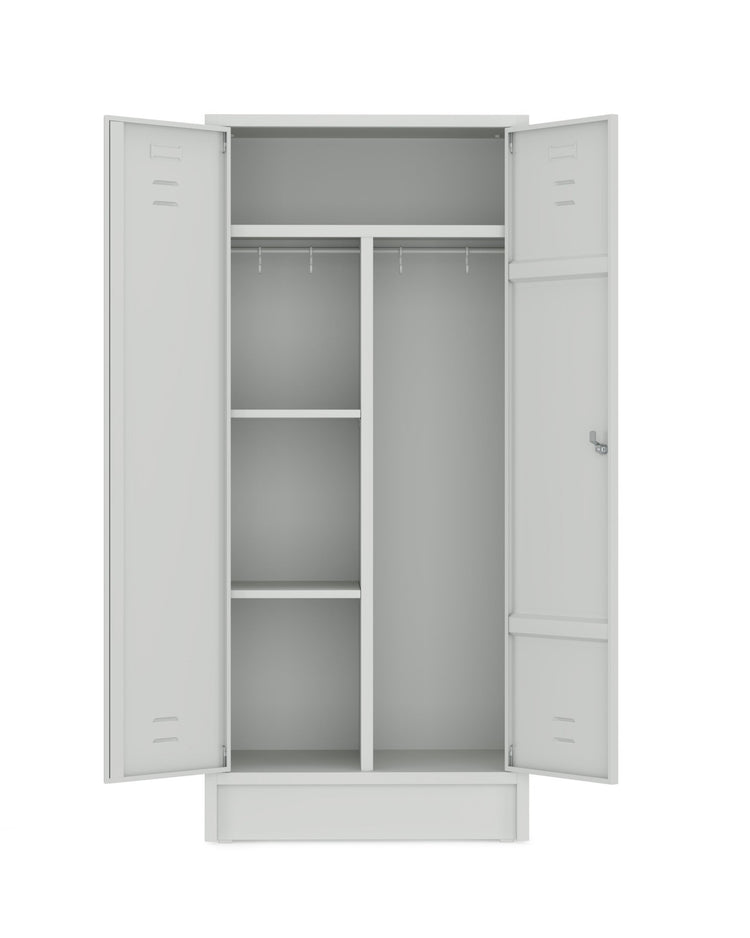 HRT Garderobekast RAL7035 met 2 deuren 180x80 cm