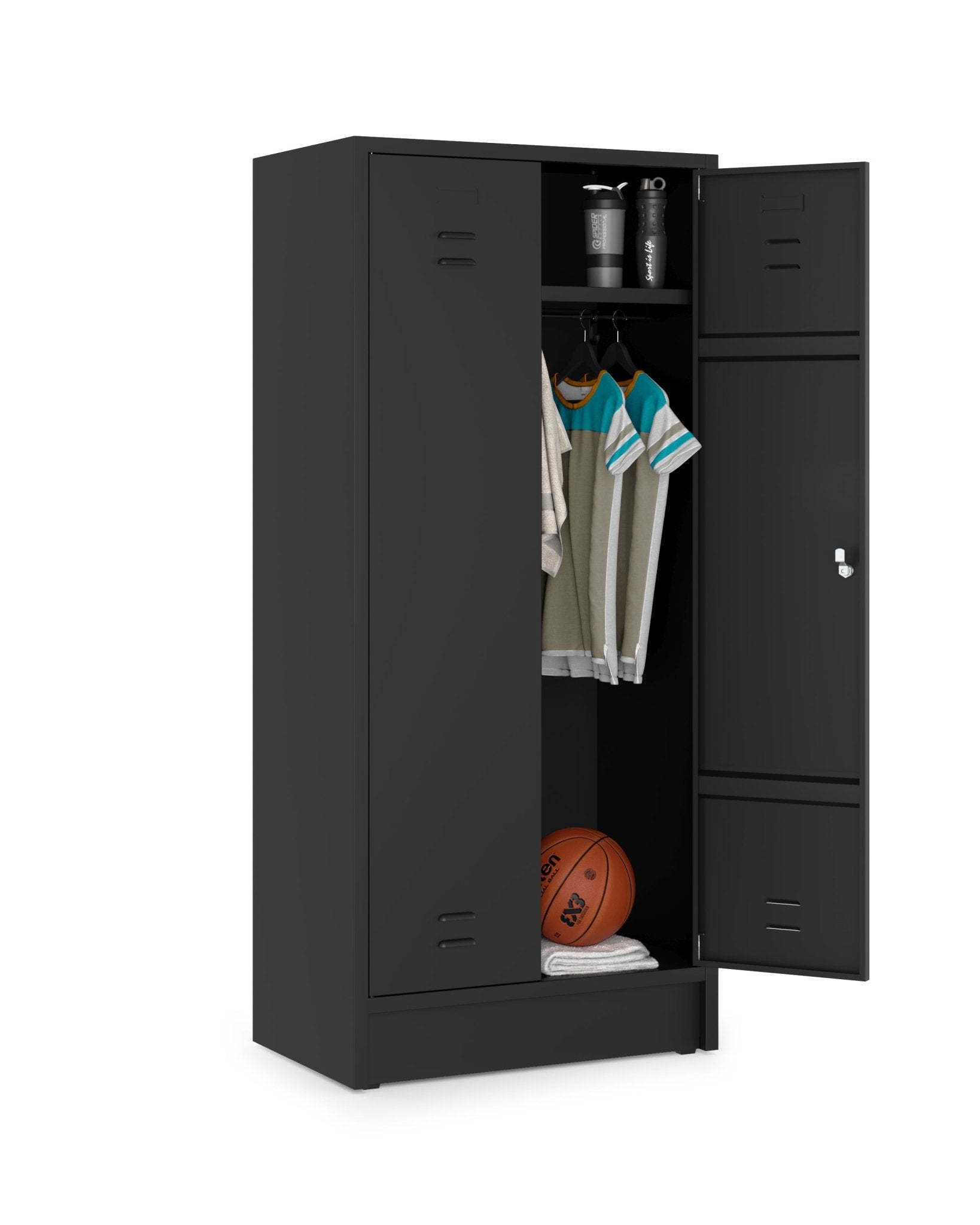 Garderobekast HRT 180x80-2.2 valgrendelslot RAL9005