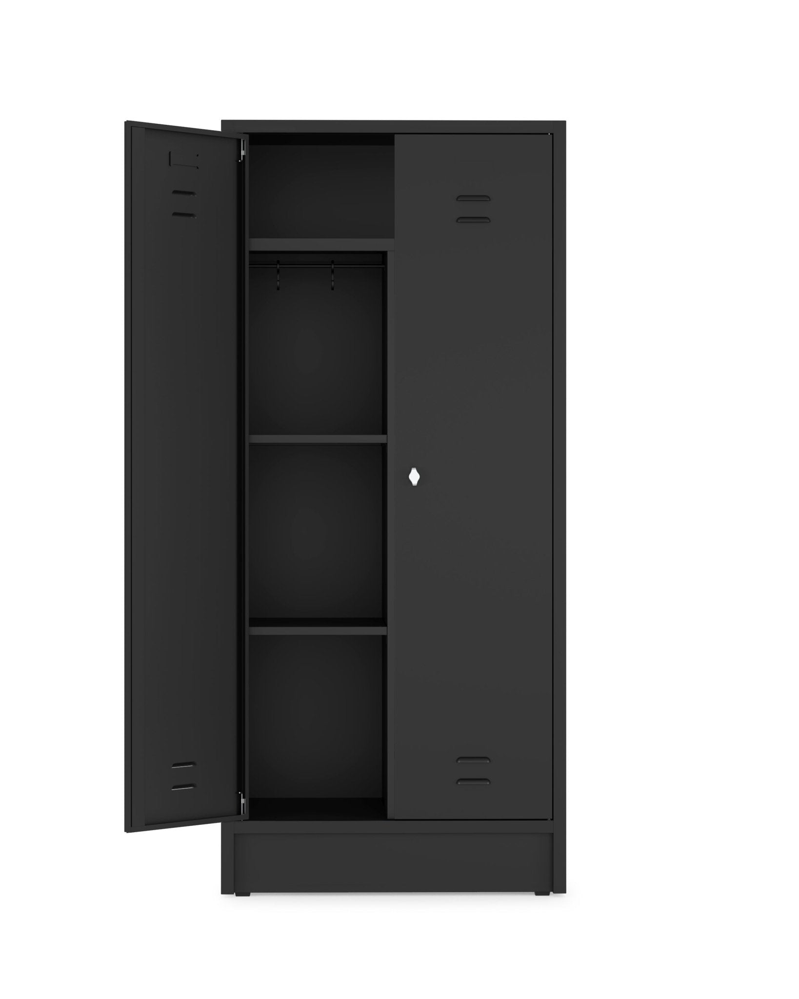 Garderobekast HRT zwart 180x80 cm