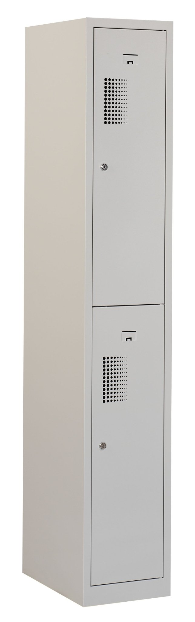 Grijze garderobekast NH 1.2 met 2 deuren en valgrendelslot