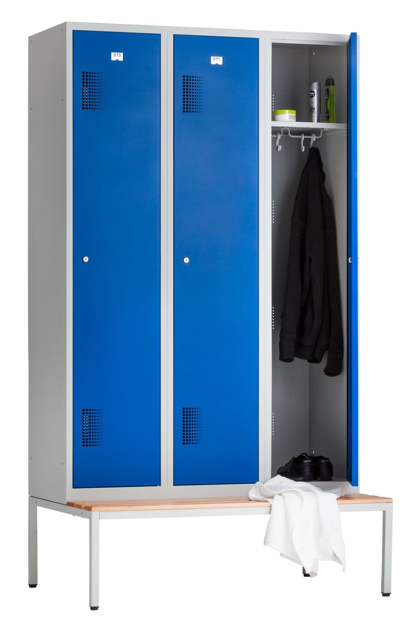 Indeling PHT garderobekast met zitbank