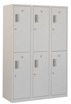 Garderobekast NHT valgrendelslot grijs