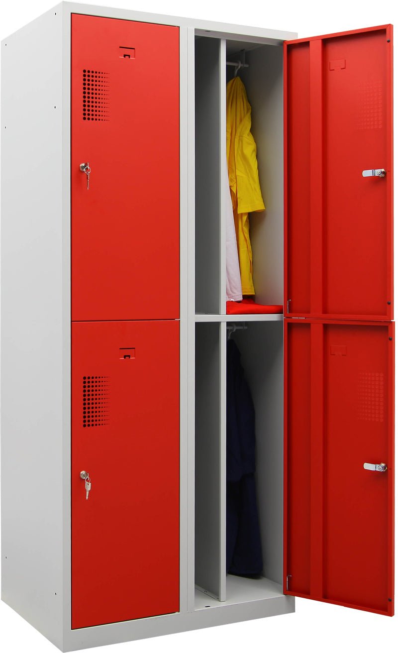 Garderobekast NHTD 180-2.4 valgrendelslot  RAL7035/RAL3000