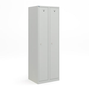 Volledig grijze garderobekast met twee deuren