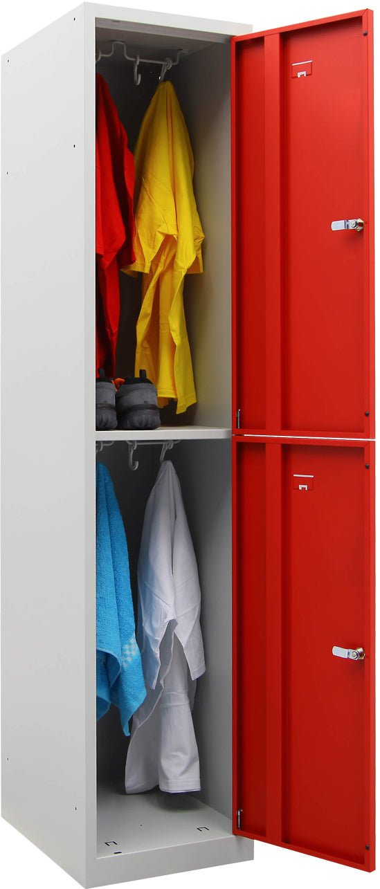 Garderobekast PHT 180-1.2 valgrendelslot RAL7035/3000
