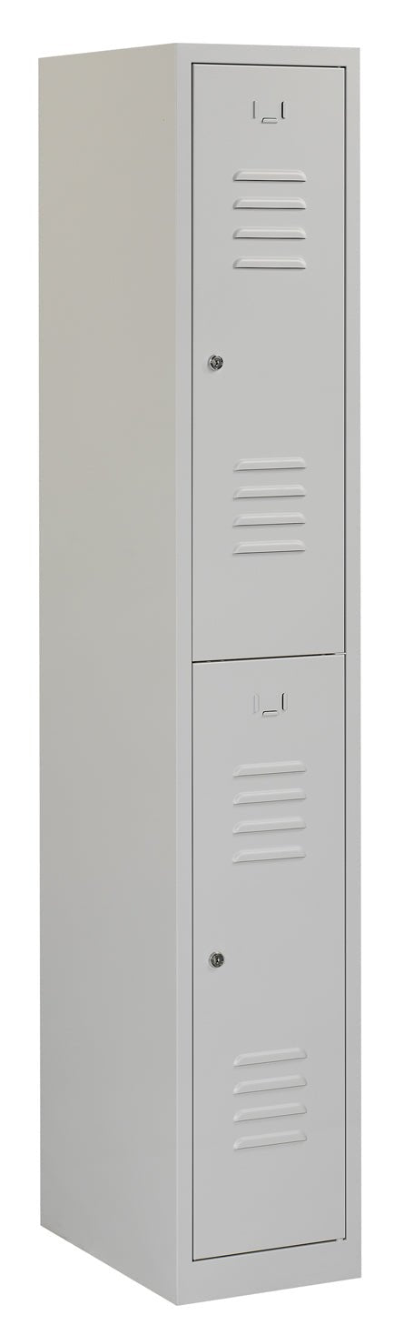 Grijze 1.2 RH garderobekast met valgrendelslot