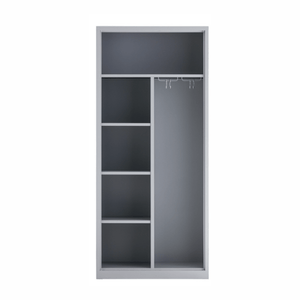 Indeling RH garderobekast legborden en roede