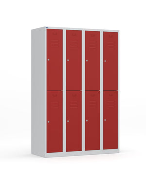 Garderobekast met rode deuren RH
