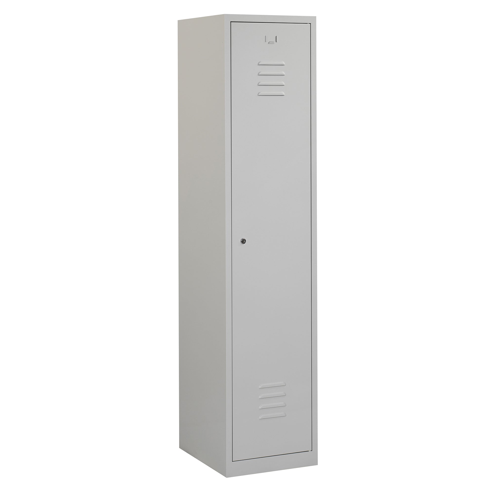 Lichtgrijze garderobekast RHT 180-1.1 met valgrendelslot van Ceha Europe