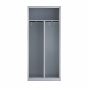 Garderobekast RHT 180-2.2 breed hang-hang cilinderslot RAL7035