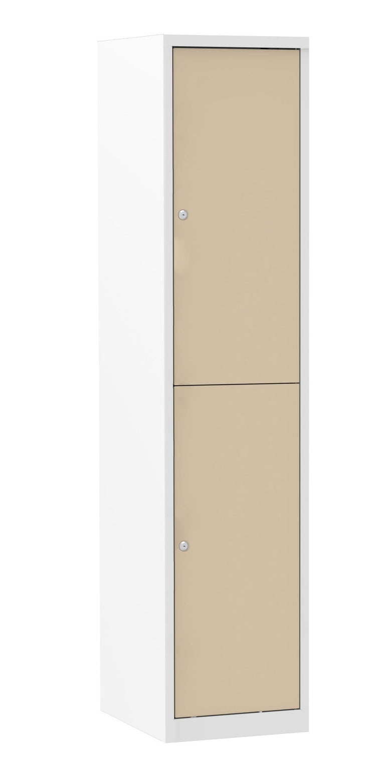 Garderobekast VH Multi-color 180-1.2 met cilinderslot in RAL 9010-RAL1015