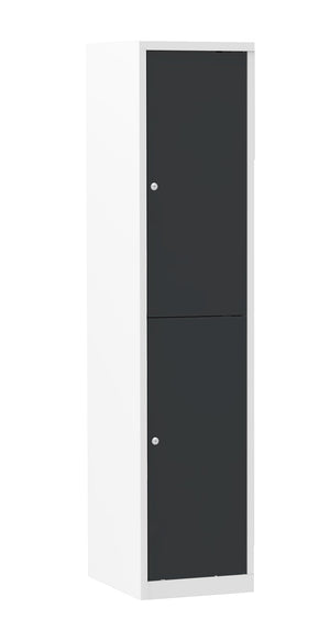 Garderobekast VH Multi-color 180-1.2 cilinderslot RAL9010 met zwarte deuren