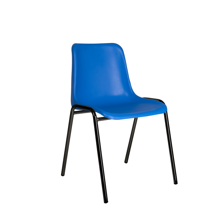 Kantinestoel Nina blauw/zwart van Ceha Europe